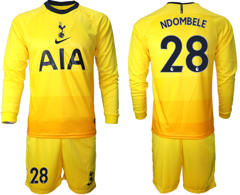 2021 Men Tottenham Hotspur away Long sleeve #28 soccer jerseys->tottenham jersey->Soccer Club Jersey